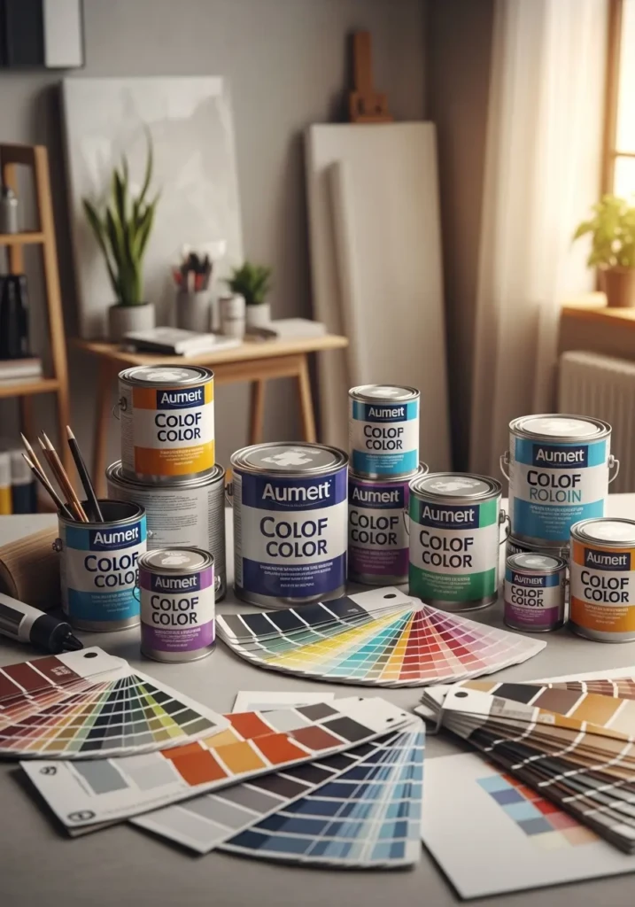 Modern living room featuring off white paint colors with cozy furniture, sunlight, and plants for a warm, elegant look.