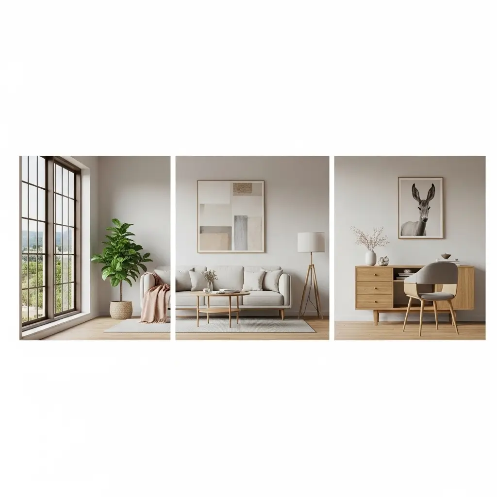 Modern 3D room design with realistic interior visualization