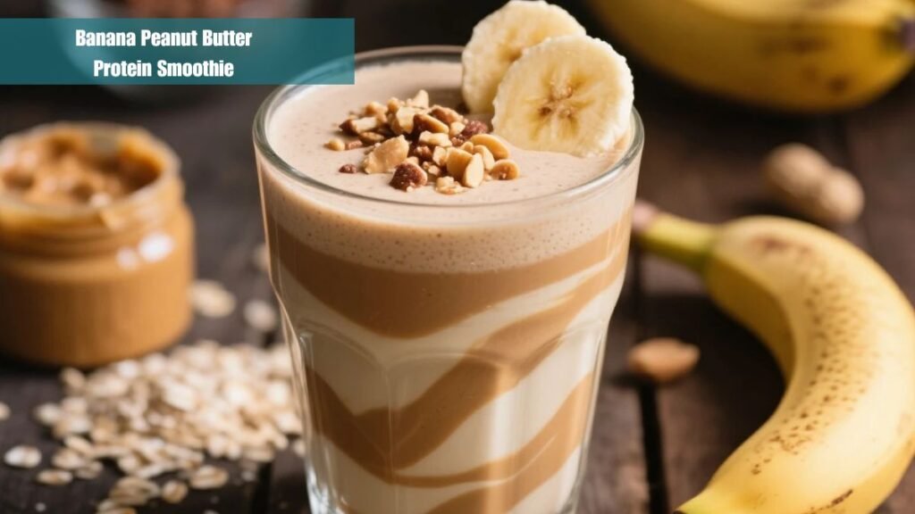 Banana Peanut Butter Protein Smoothie