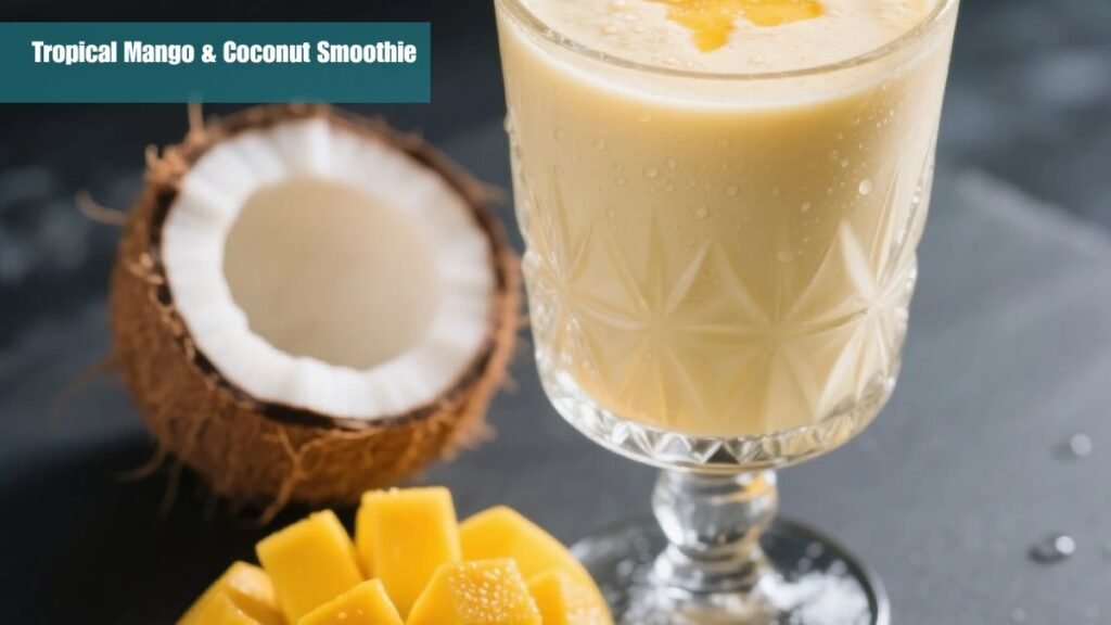 Tropical Mango & Coconut Smoothie 