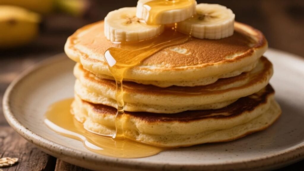 How to make banana Oat Pancakes