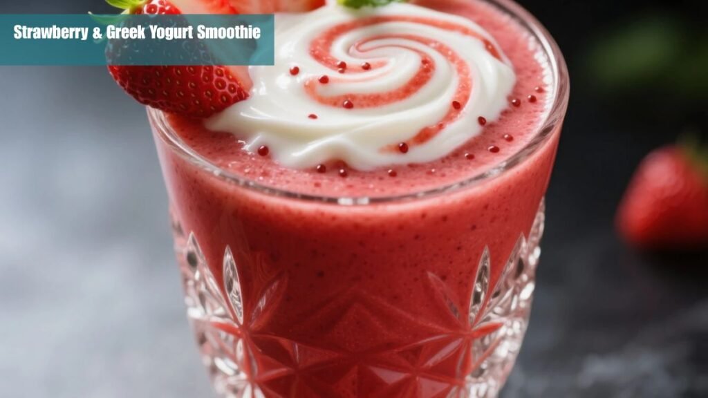 Strawberry & Greek Yogurt Smoothie