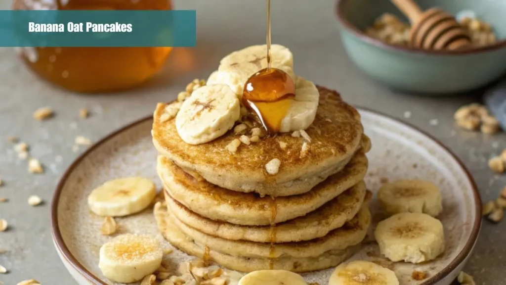 Easy and Healthy Banana Oat Pancakes