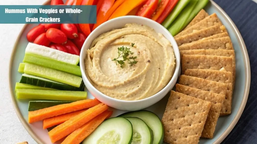 _Hummus With Veggies or Whole-Grain Crackers
