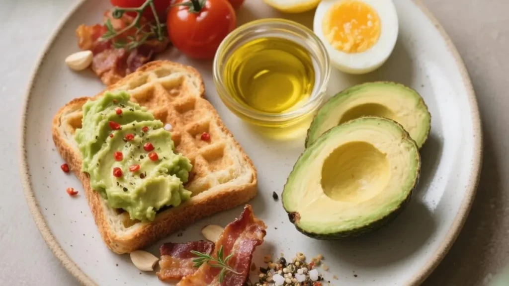 Ingredients of Keto Avocado Toast 