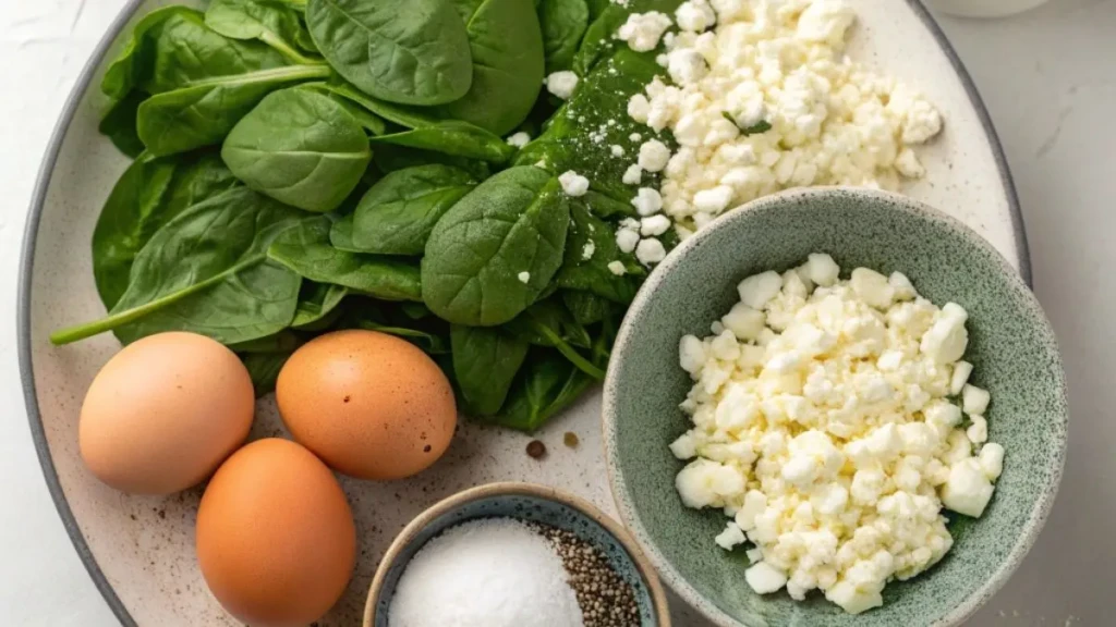 How to make Low-Carb Spinach and Feta Omelette