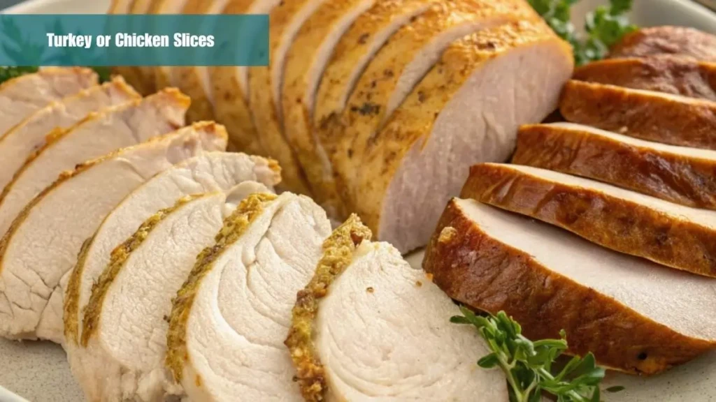 Turkey or Chicken Slices