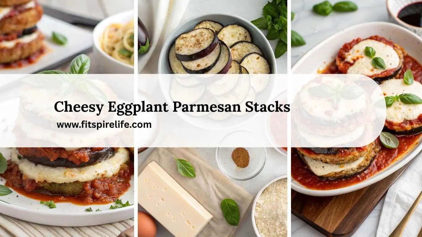 Cheesy Eggplant Parmesan Stacks