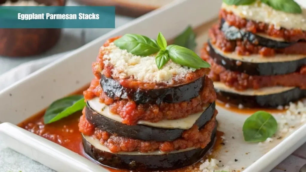 Eggplant Parmesan Stacks Eggplant Parmesan Stacks