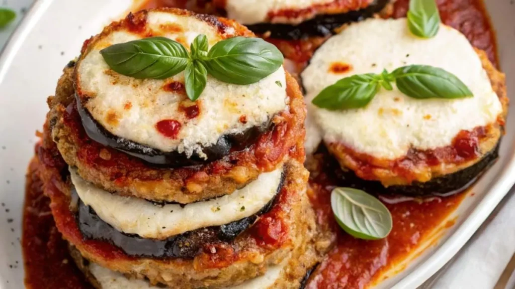 How to Eggplant Parmesan Stacks How to Eggplant Parmesan Stacks