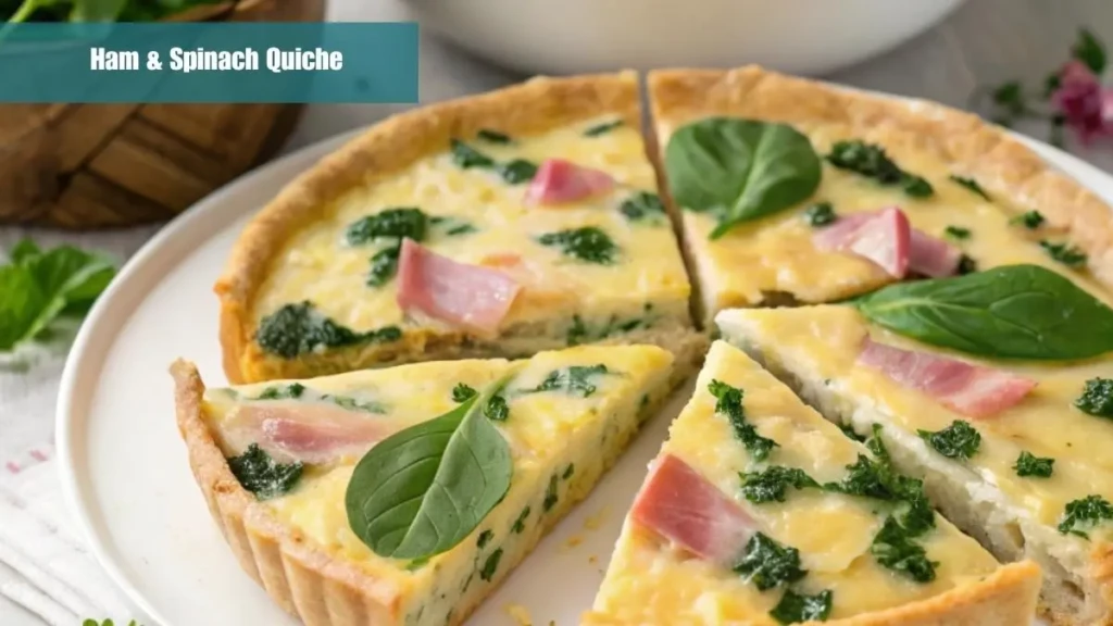 Ham and Spinach Quiche Ham and Spinach Quiche