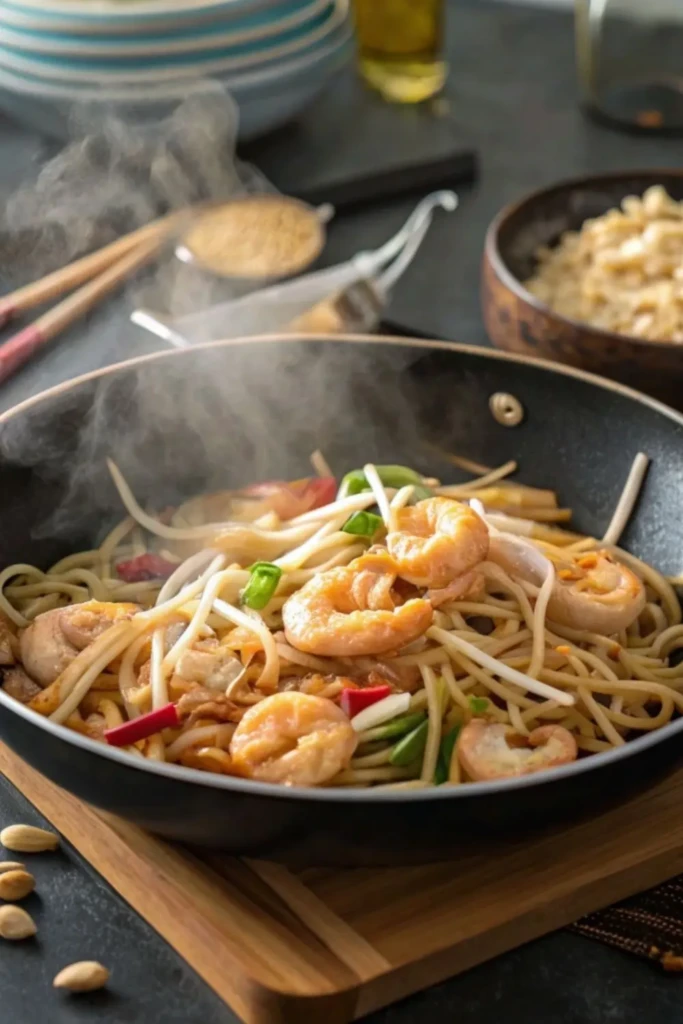How to make Healthy Shrimp Pad Thai 