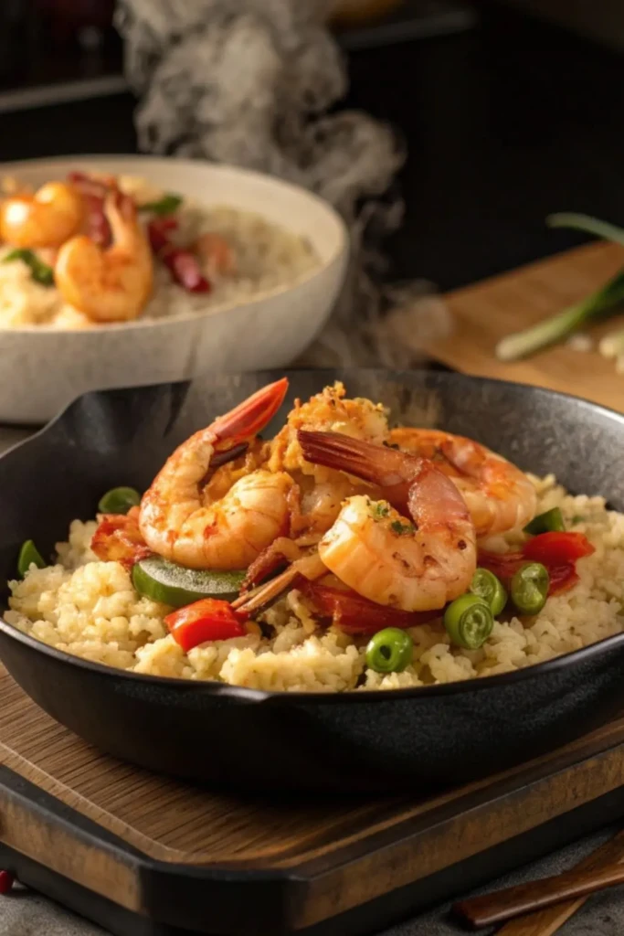 How to make Spicy Shrimp with Cauliflower Rice