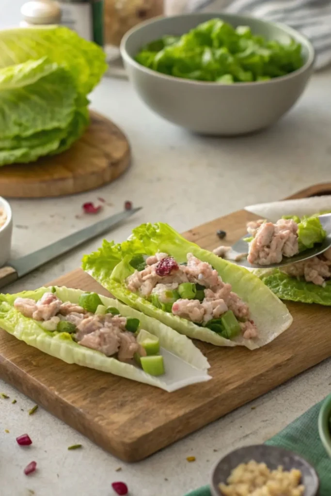 How to make Tuna Salad Lettuce Wraps