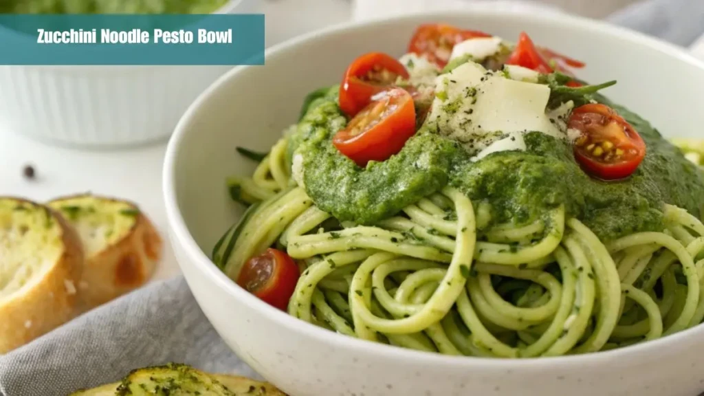 Zucchini Noodle Pesto Bowl 