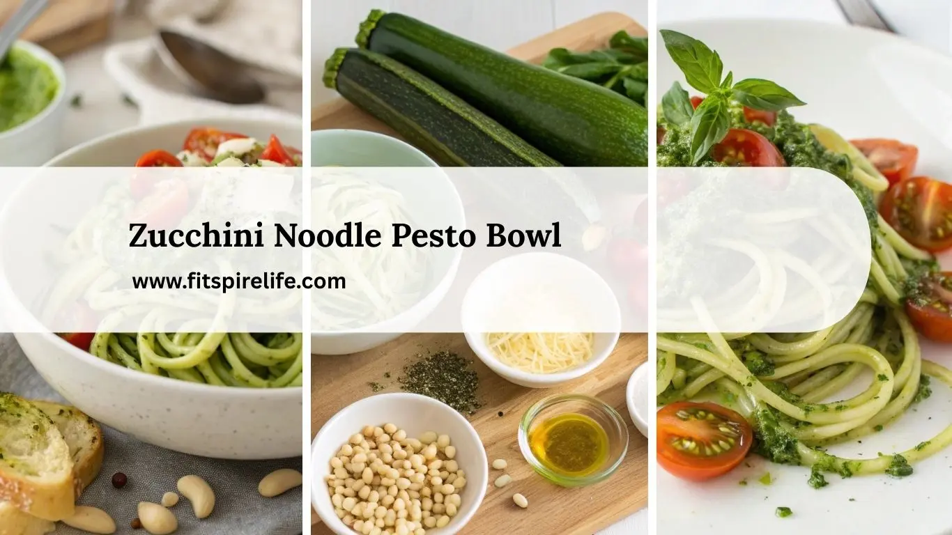 Zucchini Noodle Pesto Bowl