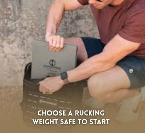 To start rucking for beginners, the step 2- Choose a Rucking Weight Safe to Start