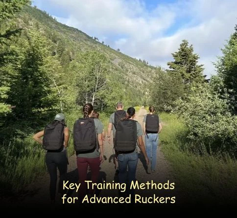 Advanced rucking training methods with heavy load, long distance, and interval workouts