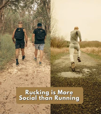 Is rucking better than running? Rucking is more social than running.