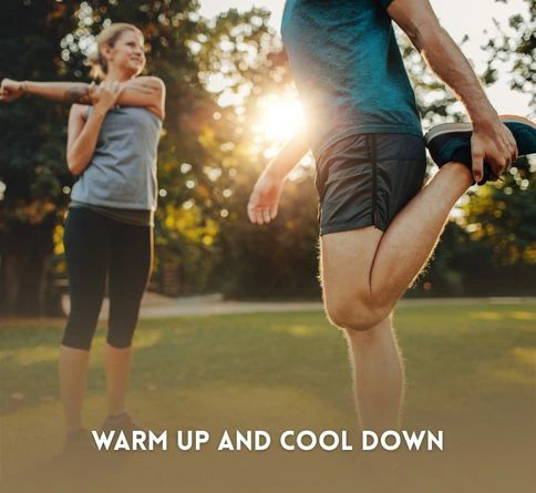 To start rucking for beginners, the step 7: Warm Up and Cool Down