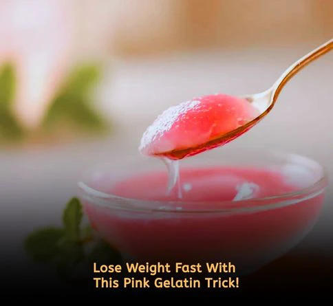 Dr. Oz-style pink gelatin recipe for weight loss: a simple low-calorie drink before meals for hunger control