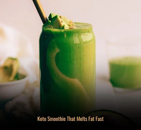 Avocado keto smoothie for weight loss low carb high fat smoothie