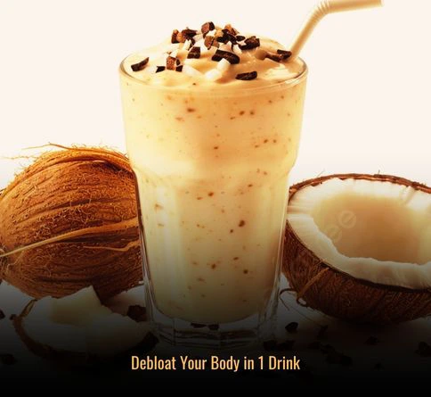 Coconut detox smoothie for weight loss digestion and hydration smoothie