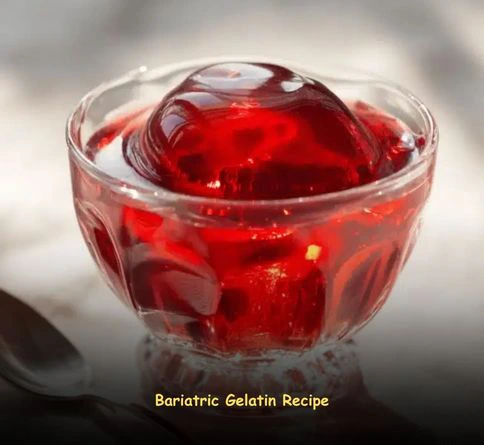 bariatric gelatin recipe made with unflavored gelatin and herbal tea for easy digestion and portion control