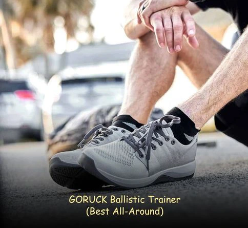 Best Shoes for Rucking Beginners all-around choice GORUCK Ballistic Trainer with stable platform for load-bearing ruck training