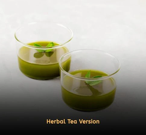 Herbal tea version of bariatric gelatin recipe for weight loss using green tea or chamomile for a light, soothing snack