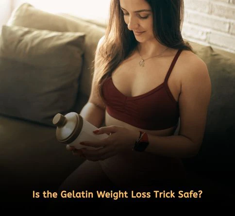Is the gelatin weight loss trick safe showing low-calorie gelatin drink as a protein source that supports digestion and appetite control when used in moderation