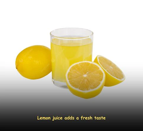 lemon juice added to gelatin drink for weight loss to enhance fresh taste and natural flavor