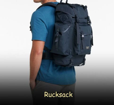 What is a rucksack? Rugged top-loading bag designed for heavy loads, hiking, camping, and outdoor use with durable materials like canvas and leather