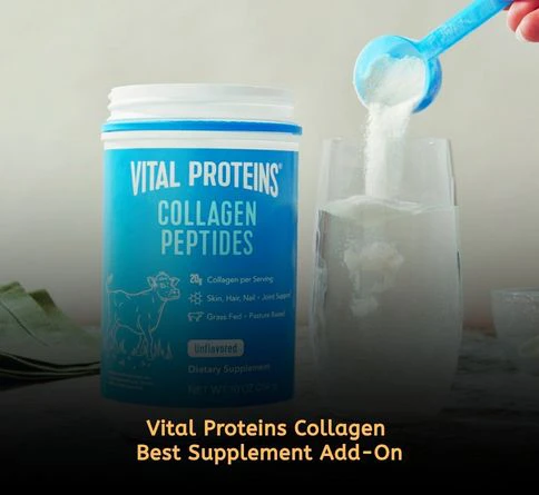 Vital Proteins collagen powder for weight loss supplement add-on supporting skin, joints, and overall protein intake with low calories