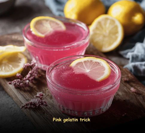 pink gelatin trick for weight loss made with unflavored gelatin and cranberry juice for natural appetite control