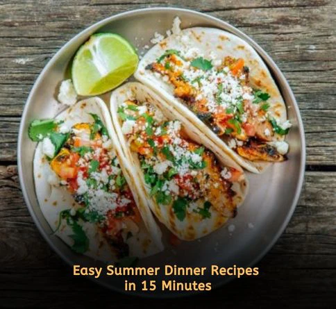 Honey lime grilled chicken tacos with fresh cabbage slaw in warm tortillas served as an easy summer dinner recipe