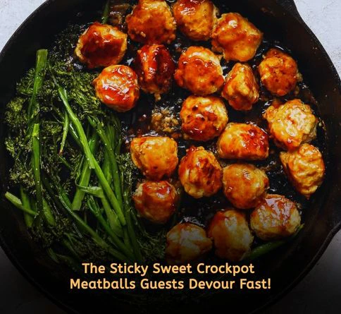 Teriyaki meatballs with pineapple chunks and sesame seeds served as party appetizers.