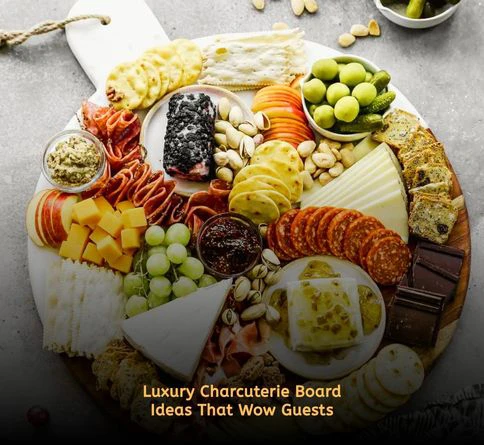 Aesthetic Picnic Food Ideas: Aesthetic charcuterie board with assorted cheeses, salami roses, fresh berries, nuts, and crackers arranged beautifully for an outdoor picnic.