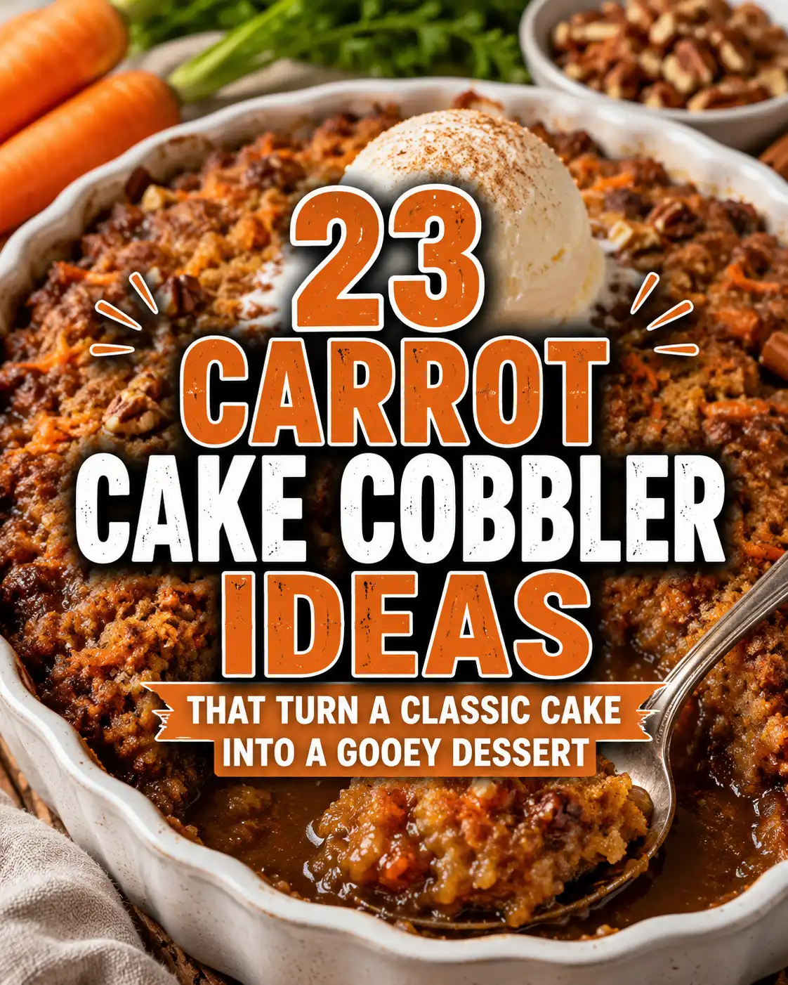 23 Carrot Cake Cobbler Ideas That Turn a Classic Cake Into a Gooey Dessert