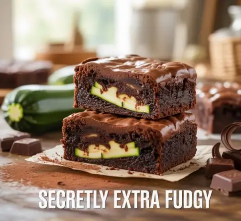 Moist zucchini chocolate brownies with fudgy centers and rich chocolate flavor made with fresh shredded zucchini.