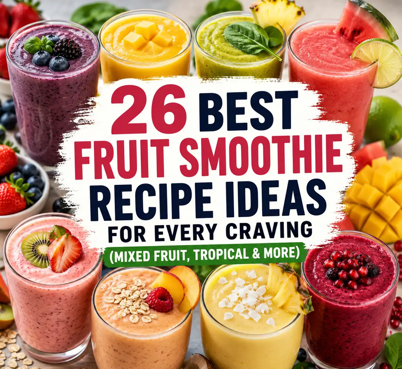 26 Best Fruit Smoothie Recipe Ideas for Every Craving