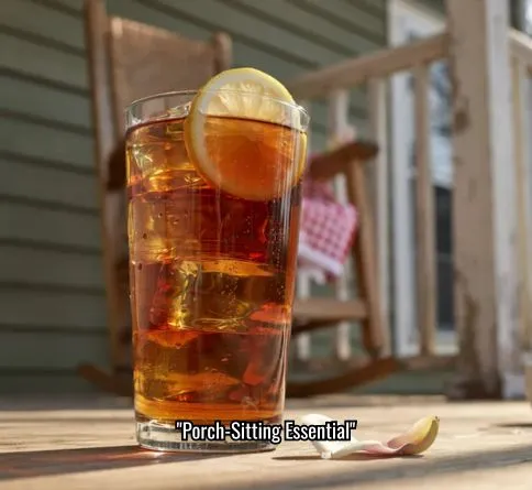 Classic sweet iced tea with lemon, Southern-style homemade summer drink